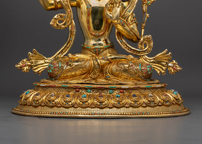 Manjushri Statue 20.47 inches| Nepalese Craftsmanship