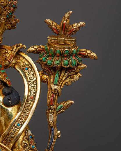 Manjushri Statue 20.47 inches| Nepalese Craftsmanship