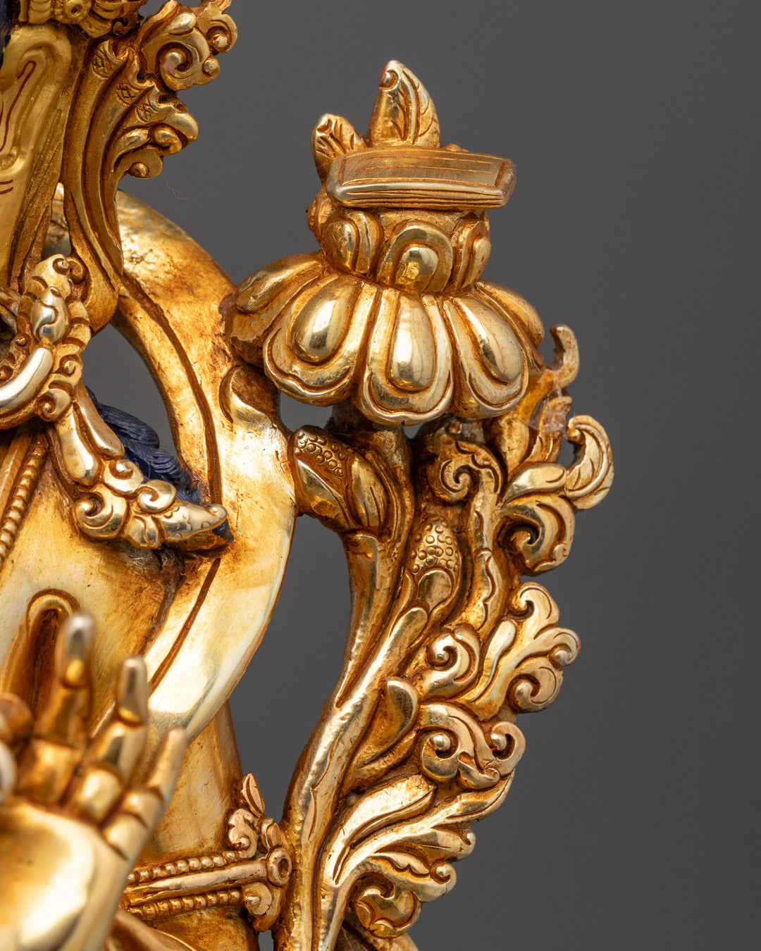 Authentic Manjushri Bodhisattva Statue | Handcrafted Tibetan Artwork