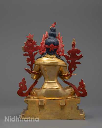 Tibetan Manjushri Statue | Nepalese Buddhist Art