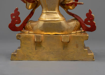 Tibetan Manjushri Statue | Nepalese Buddhist Art