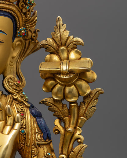 Tibetan Manjushri Statue | Wisdom Buddha