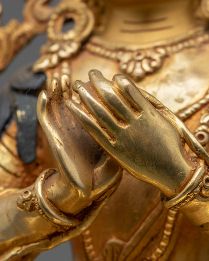 Authentic Bodhisattva Manjushri Statue | Tibetan Buddhist Figure