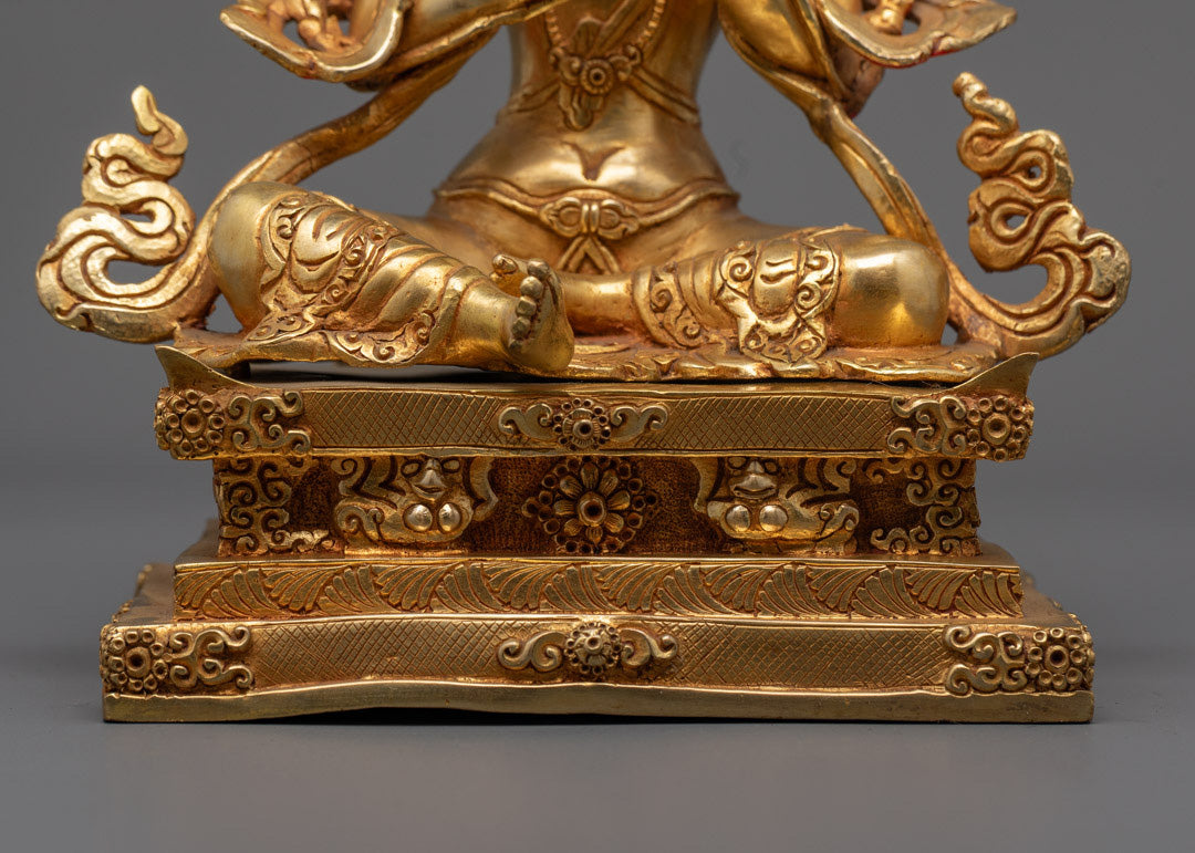 Authentic Bodhisattva Manjushri Statue | Tibetan Buddhist Figure