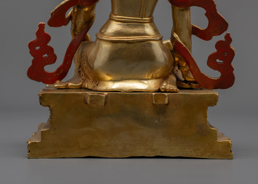 Authentic Bodhisattva Manjushri Statue | Tibetan Buddhist Figure