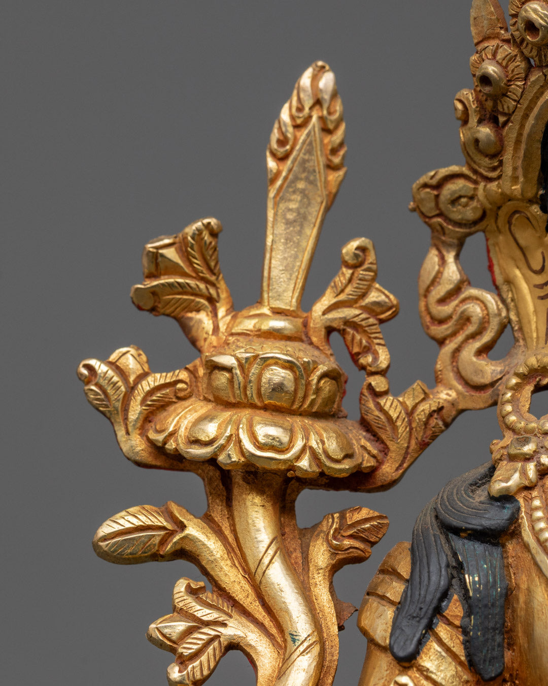Authentic Bodhisattva Manjushri Statue | Tibetan Buddhist Figure