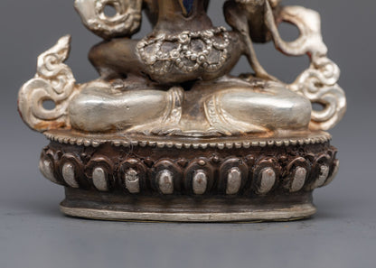 Medicine-Made Manjushri with Consort Statue