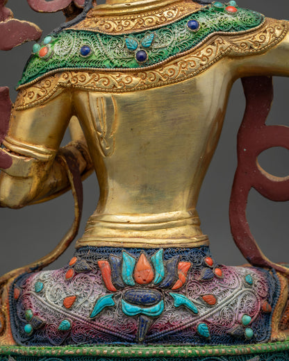 Manjushri Statue for Meditation & Spiritual Clarity | Buddhist Artwork