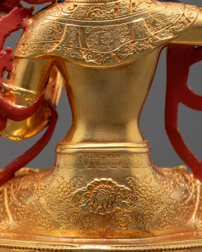 Buddhist Manjushri Sculpture | Machine-Made Deity of Wisdom