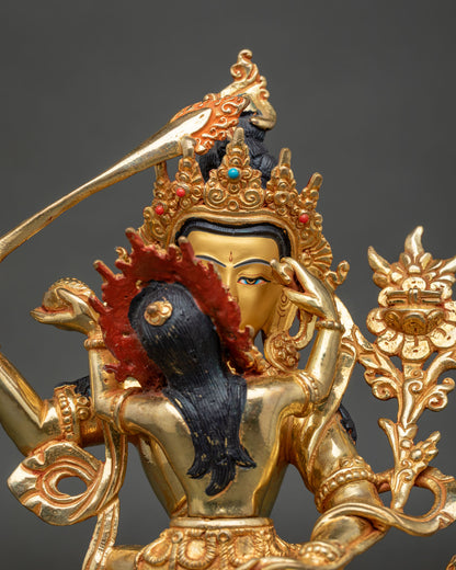 Manjushri Yab-Yum Buddhist Statue | Handcrafted Buddhist Artwork