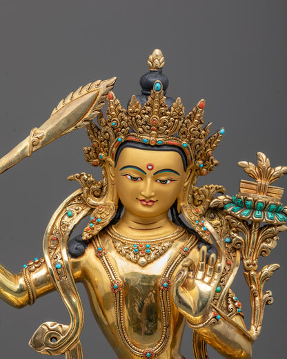 Manjushri Statue | Tibetan Bodhisattva Of Wisdom