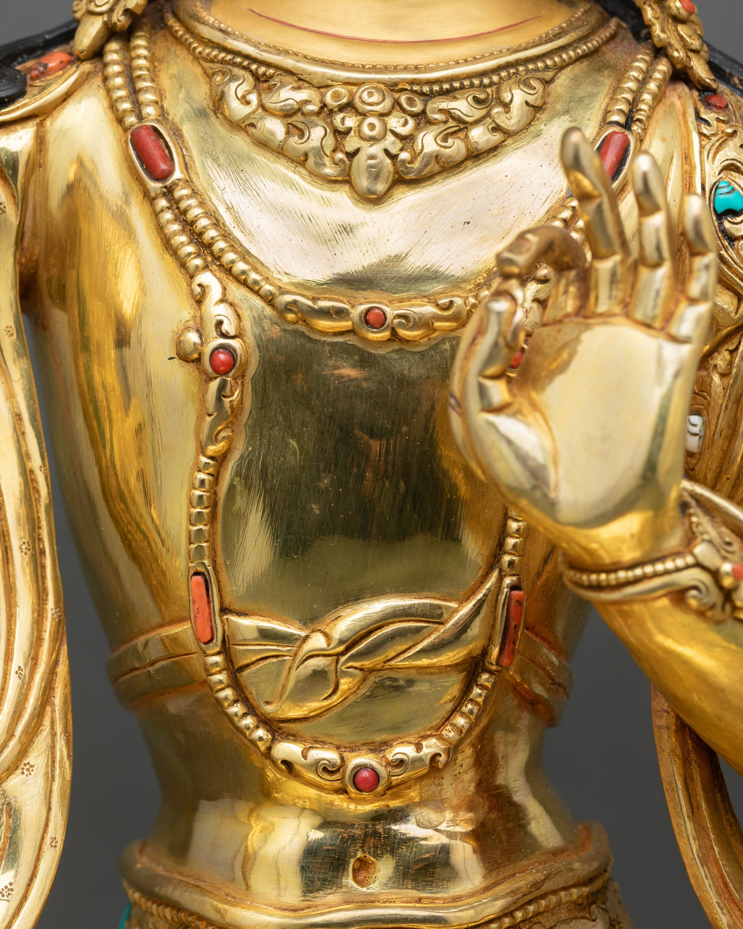 Himalayan Buddhist Manjushri Sculpture for Sacred Space