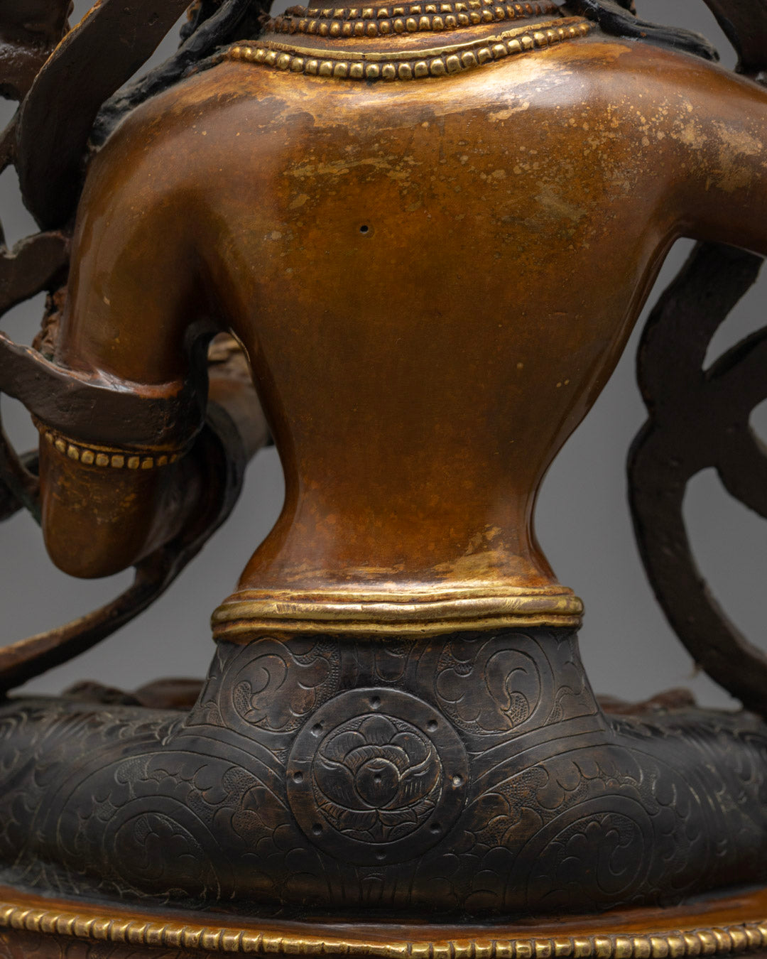Oxidized Manjushri Bodhisattva Statue | Himalayan Sacred Art