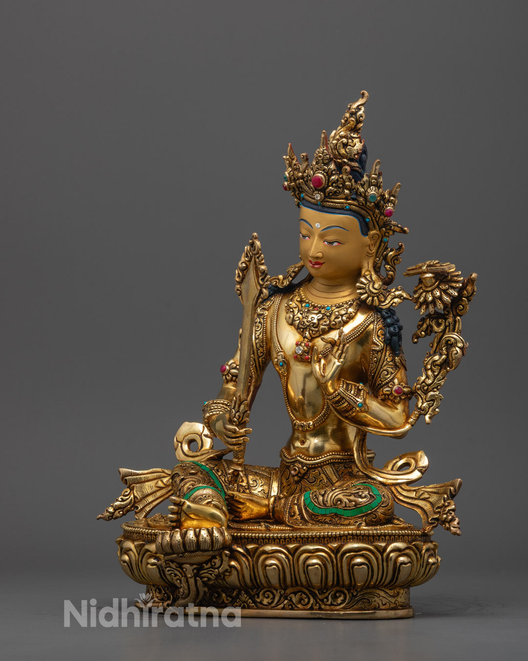 Beautiful Manjushri Statue for Sale | Wisdom Deity Sculpture
