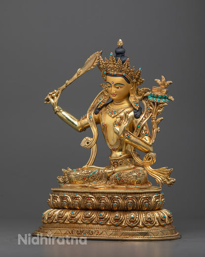 Manjushri Statue | Tibetan Bodhisattva Of Wisdom