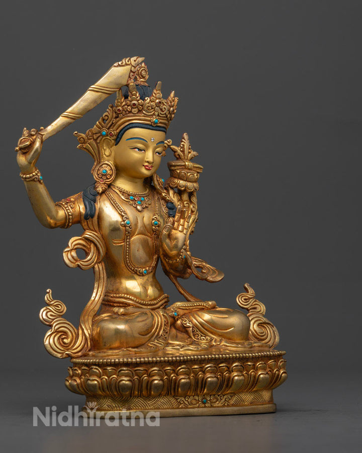 Bodhisattva Manjushri Statue | Himalayan Sacred Statue