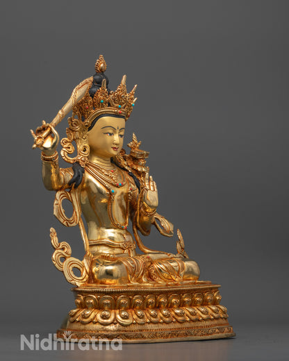 Sacred Manjushri Statue for Sale | Buddhist Wisdom Symbol