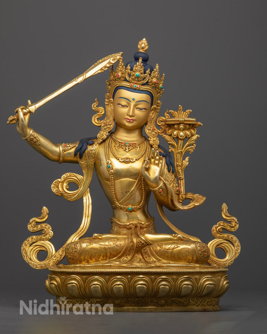 Manjushri Statue for Home and Altar