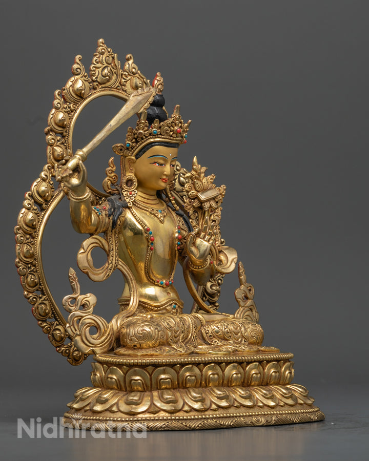 Authentic Manjushri Buddha Statue | Handcrafted in Nepal