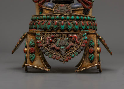 Manjushri Statue | Adorned with Precious Stones