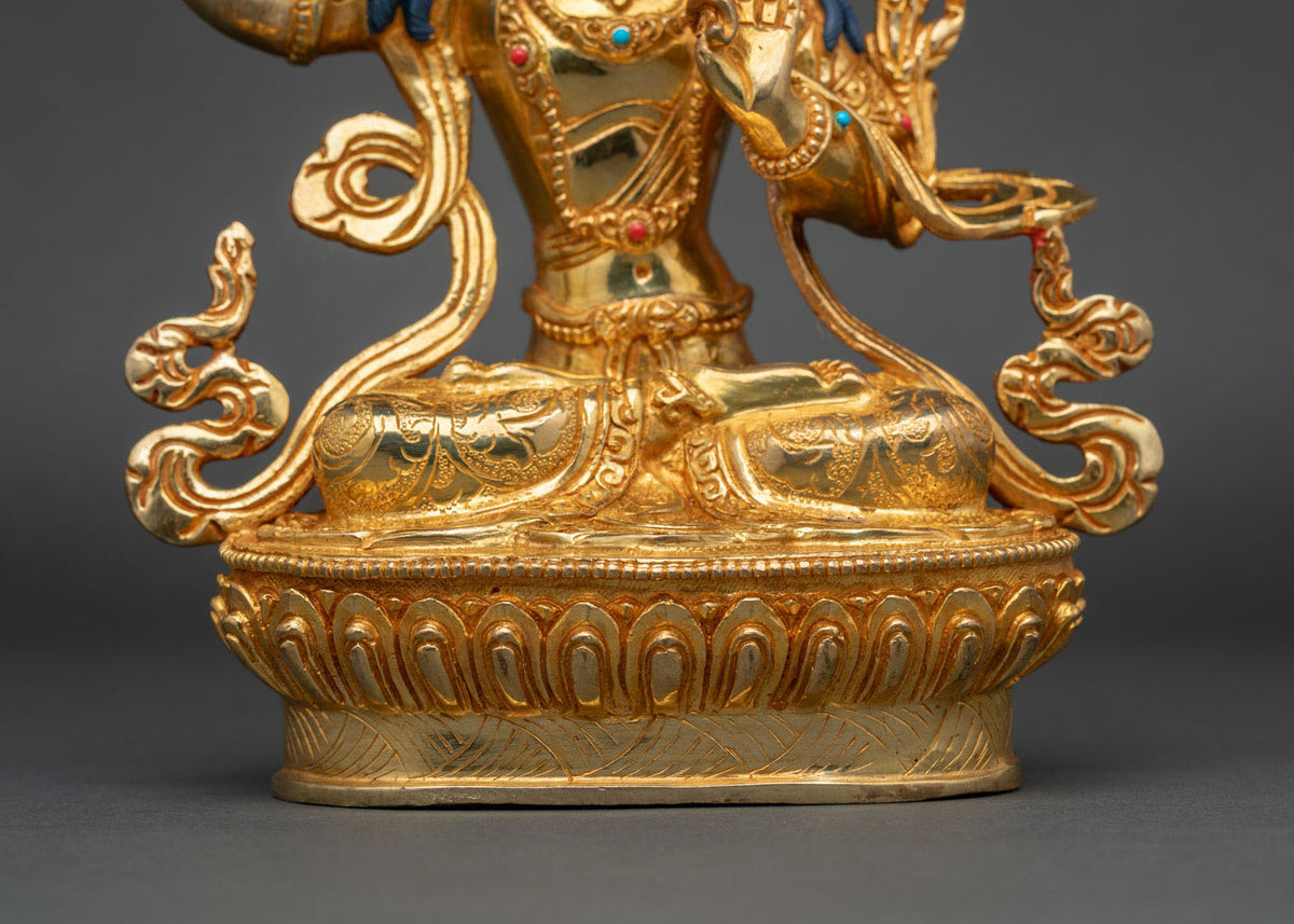 Manjushri Statue | Buddhist Altar Art from Nepal