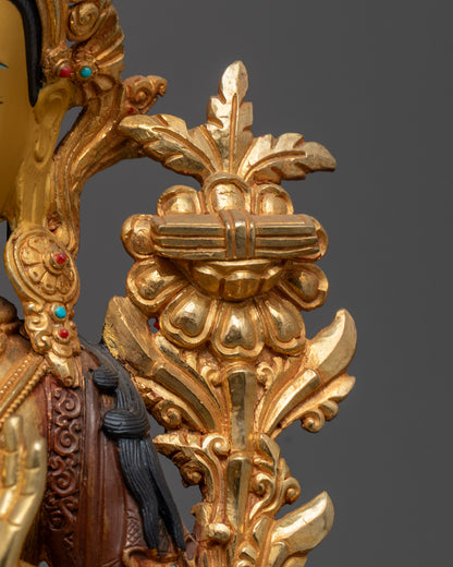 Traditional Manjushri Bodhisattva Statue | Authentic Buddhist Art