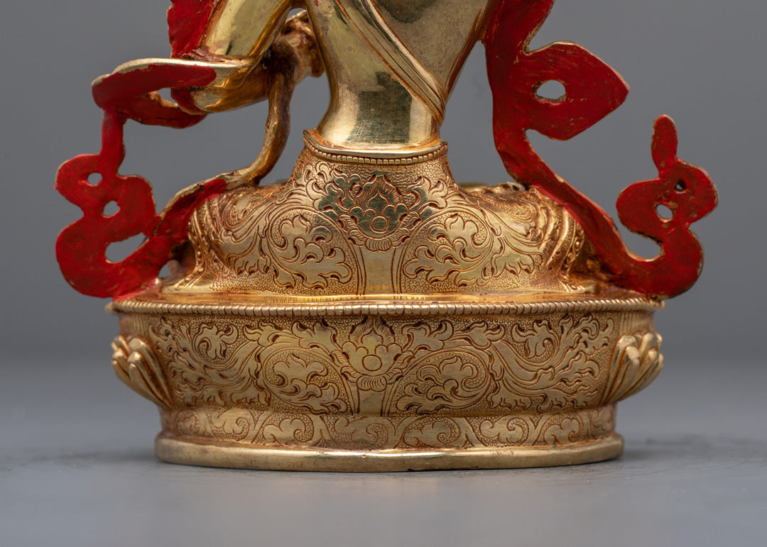 Traditional Manjushri Statue | Nepalese Buddhist Wisdom