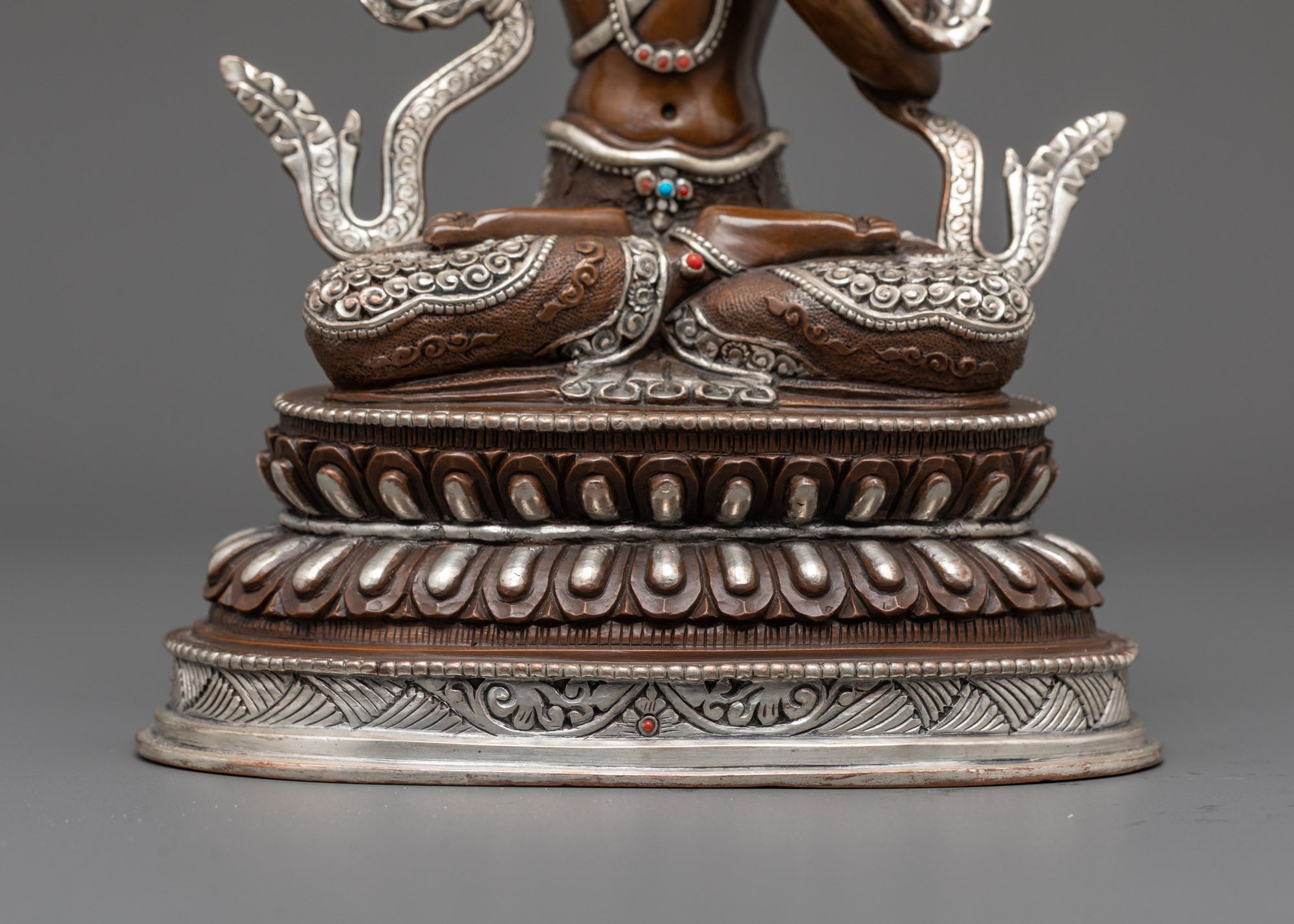 Shop Oxidized Manjushri Statue | Handcrafted Wisdom Deity Sculpture
