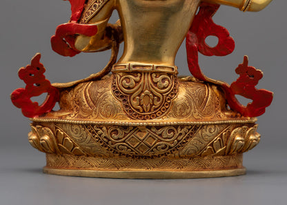 Divine Manjushri Statue | Hand-Carved Beautiful Tibetan Buddhist Art