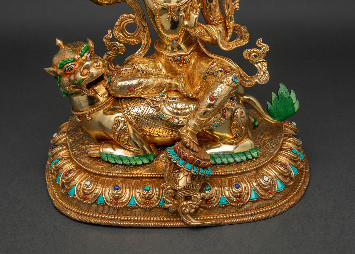 Simhanada Manjushri Statue | Bodhisattva of Transcendent Wisdom