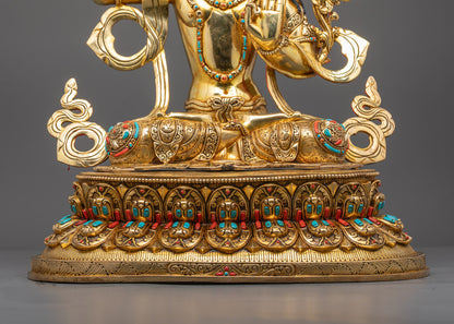 Tibetan Manjushri Statue | Bodhisattva Manjushri Statue