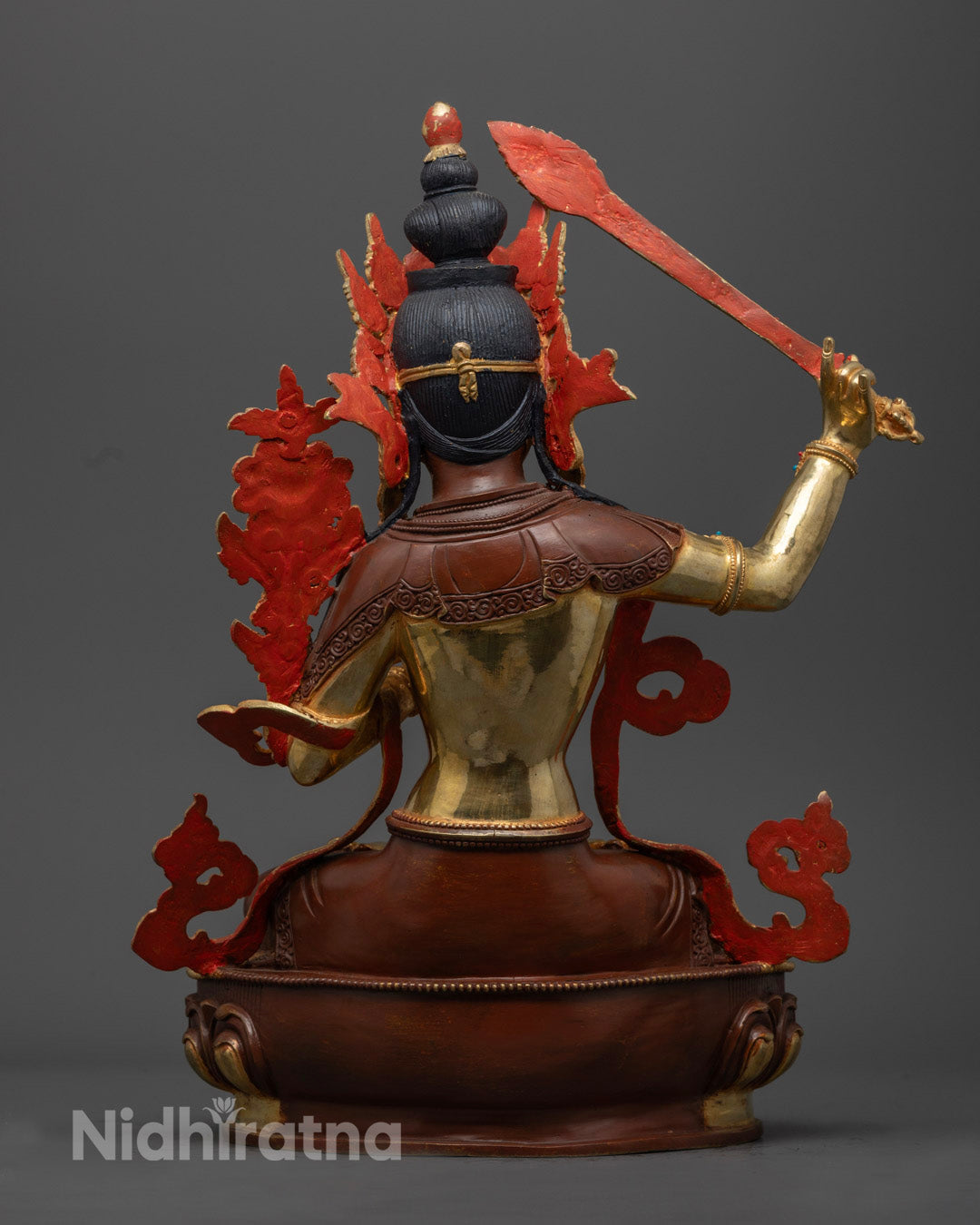Traditional Manjushri Bodhisattva Statue | Authentic Buddhist Art