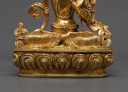 Handmade Manjushri Statue with Sword of Wisdom