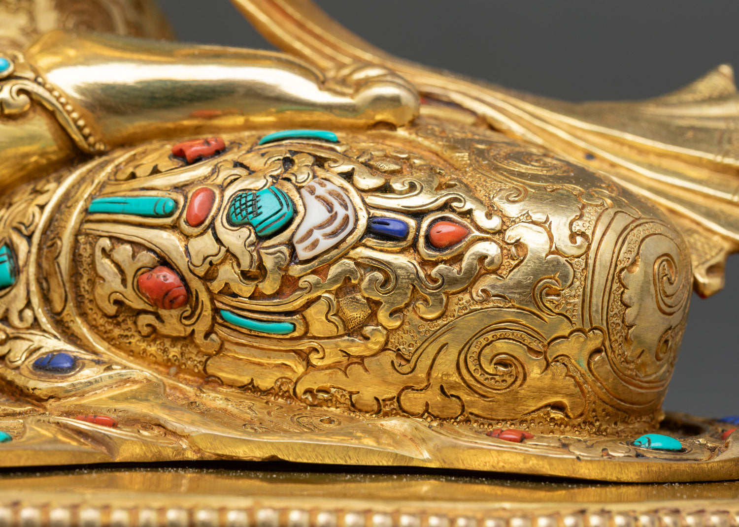 Himalayan Buddhist Manjushri Sculpture for Sacred Space