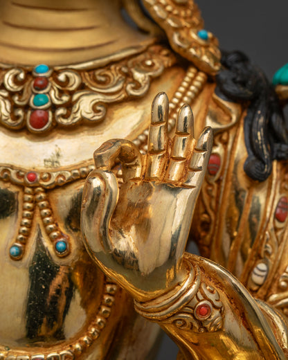 Simhanada Manjushri Statue | Bodhisattva of Transcendent Wisdom