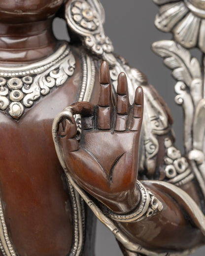 Bodhisattva Manjushri Statue | Finely Detailed Handcrafted Sculpture