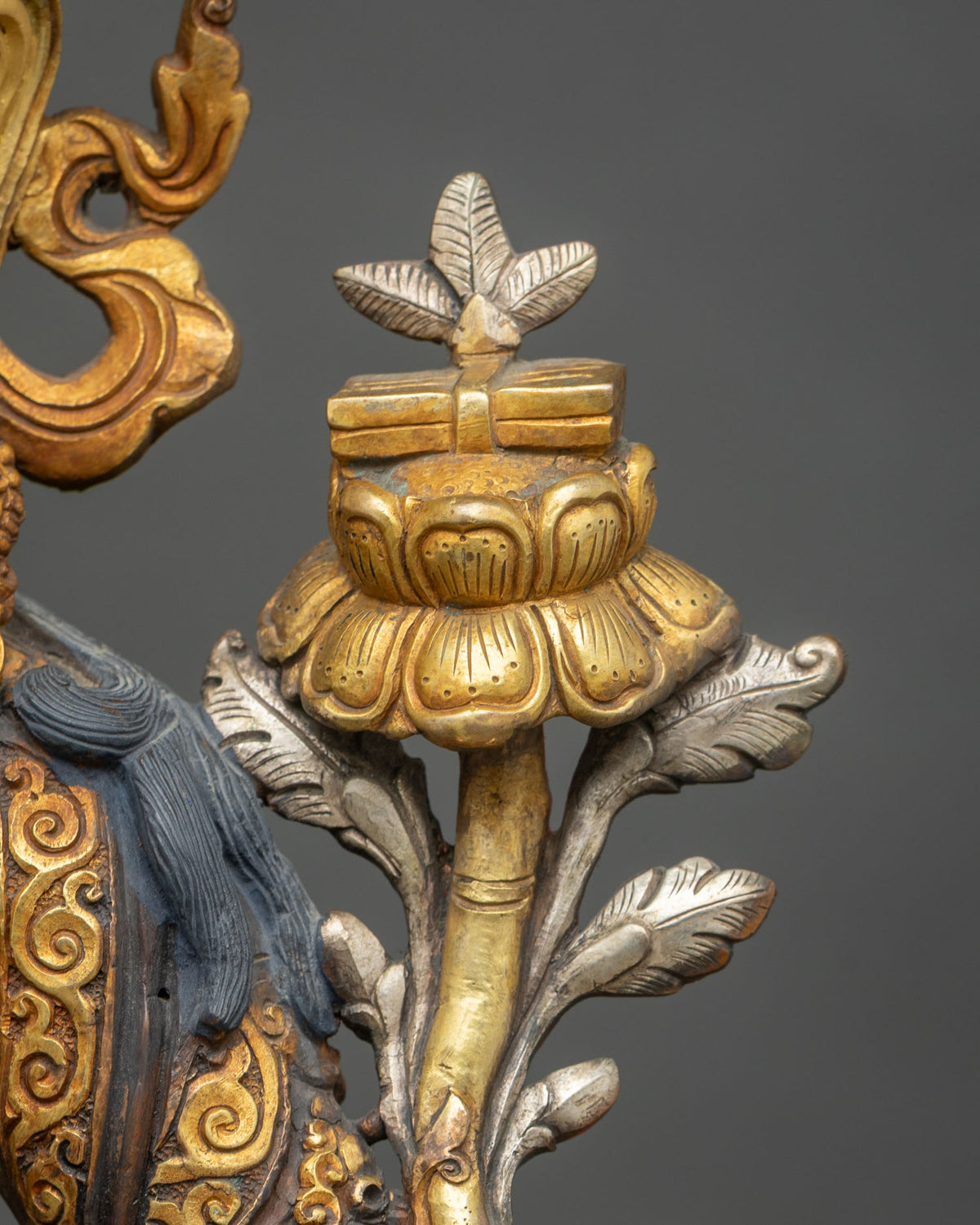 Manjushri (Jampelyang) Statue | Chemically Oxidized Copper Sculpture