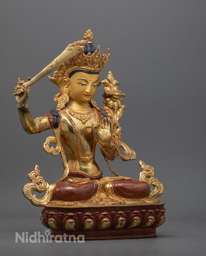 Manjushri Statue | Tibetan Buddhist Icon