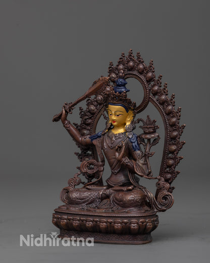 Manjushri Statue | Precision-Crafted Wisdom Deity Sculpture