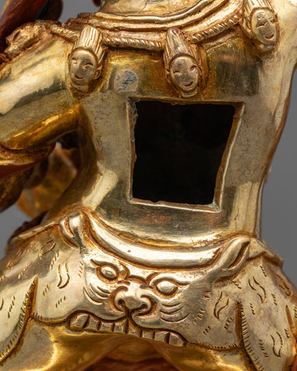 Handcrafted Wrathful Manjushri Statue | Artisan-Crafted Buddhist Protector