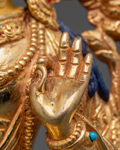 Manjushri Bodhisattva Sculpture | Traditional Tibetan Art