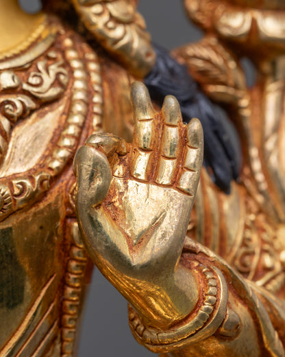 Traditional Manjushri Statue | Nepalese Buddhist Wisdom