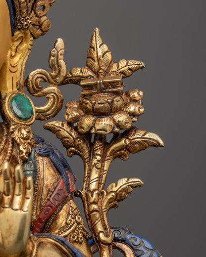 Divine Tibetan Bodhisattva Manjushri Statue | Embodiment of Wisdom
