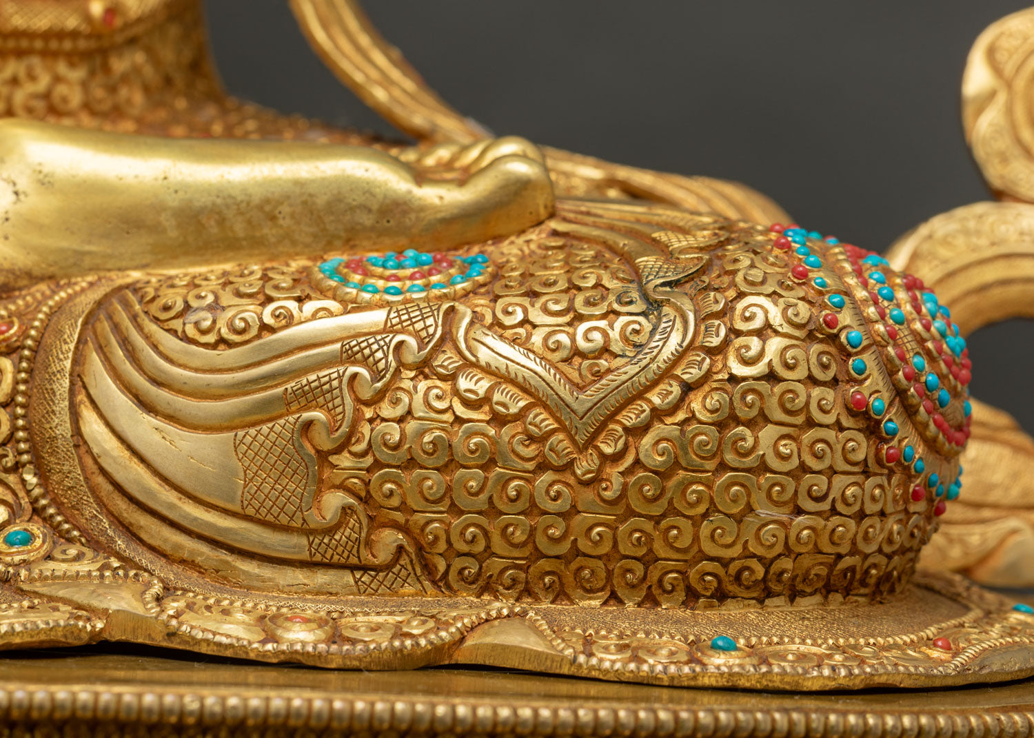 Bodhisattva Manjushri Statue | Life-Sized Buddhist Copper Sculpture