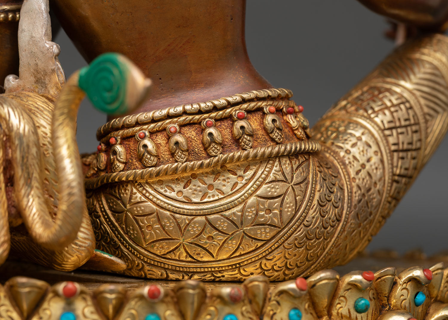 Vadisingha Manjushri Statue | Oxidized Copper Sculpture Nepal