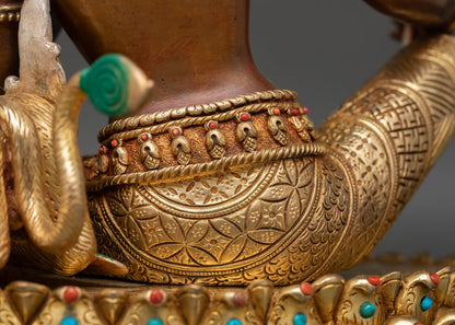 Vadisingha Manjushri Statue | Oxidized Copper Sculpture Nepal