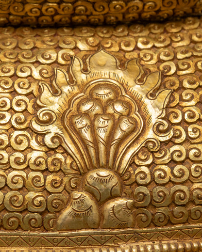 Bodhisattva Manjushri Statue | Life-Sized Buddhist Copper Sculpture