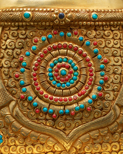 Bodhisattva Manjushri Statue | Life-Sized Buddhist Copper Sculpture