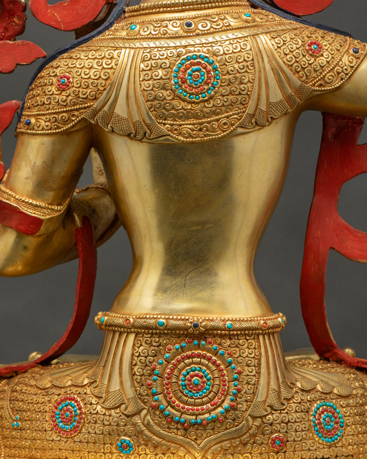 Bodhisattva Manjushri Statue | Life-Sized Buddhist Copper Sculpture