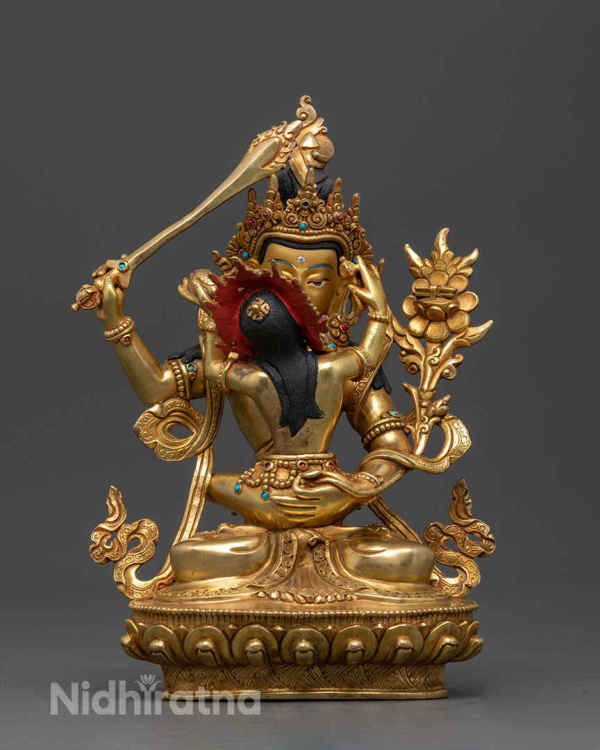 Manjushri Yab Yum Statue | Himalayan Sacred Art